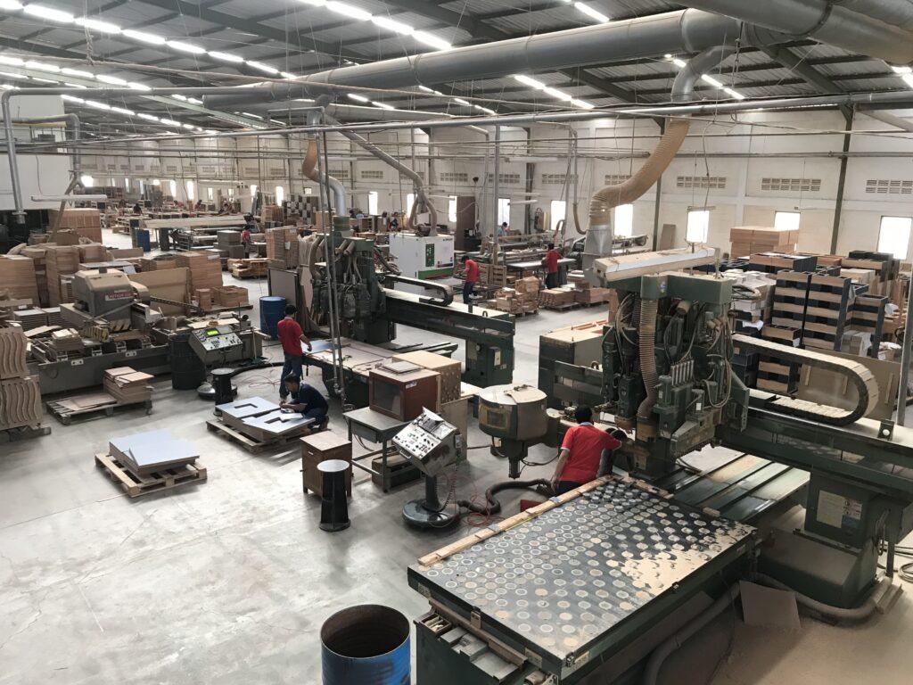 a view of a production floor
